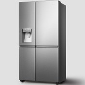 تصویر یخچال فریزر ساید بای ساید هایسنس مدل SBS650 رنگ نقره ای 