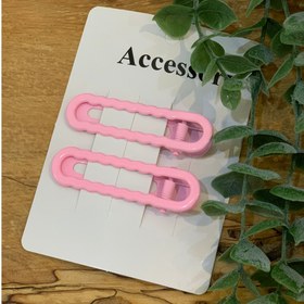 تصویر گیره جفتی انبری دالبری صورتی 