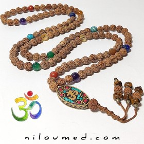 تصویر تسبیح پاکسازی رودراکشا چاکرا پلاس تبتی 