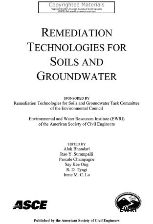 خرید و قیمت دانلود کتاب Remediation Technologies for Soils and ...