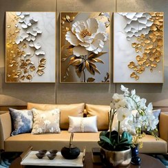 تصویر تابلو دکوری سه تیکه مدرن طرح پانیز کد ۰۲۳۹ 