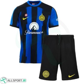 تصویر پیراهن شورت اول اینتر میلان Inter Milan 2023-24 Home Soccer jersey kit Shirt Short 