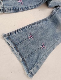تصویر شلوار بوتکات جین دخترانه - سایز 
