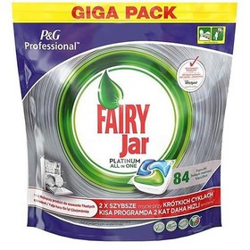 تصویر قرص ماشین ظرفشویی دو کاره 84 تایی فیری جار ا Fairy Jar Fairy Jar