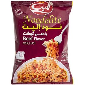 تصویر نودالیت با طعم گوشت الیت مقدار 75 گرم ا Elite Beef Flavor Noodelite 75gr Elite Beef Flavor Noodelite 75gr