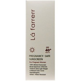 تصویر کرم ضد آفتاب بدون رنگ SPF40 لافارر مناسب دوران بارداری 40 میلی لیتر Pregnancy Safe Sunscreen Cream SPF40