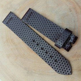 تصویر بند ساعت چرم طبیعی گاو /دستساز - 19 watch strap