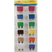 تصویر فیوز خودرو مجموعه ۱۲ عددی مناسب برای همه 