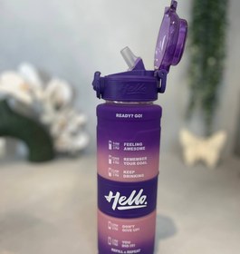 تصویر قمقمه دور سیلیکونی برند hello 