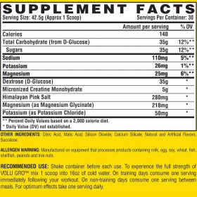 تصویر کراتین ولوو گرو ناترکس Nutrex Research Creatina Carbs Volu Gro