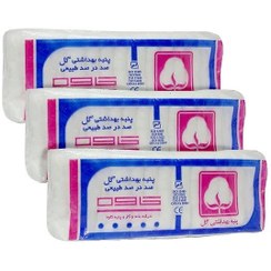 تصویر پنبه آرایشی کاوه مدل گل وزن 100 گرم بسته 3 عددی 