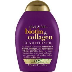 تصویر نرم کننده  بیوتین و کلاژن او جی ایکس OGX OGX thick & full biotin & collagen Conditioner 385 ml