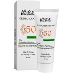 تصویر کرم ضد آفتاب spf50 بی رنگ ویتابلا - Spf30 Vitabella