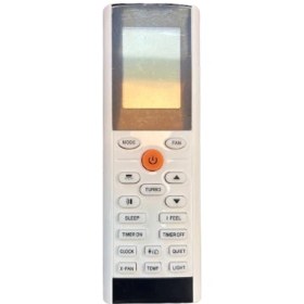 تصویر ریموت کنترل کولر گری مشکی مدل YACIFB Air Conditioner Remote Control YACIFB GREE