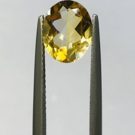 تصویر نگین سیترین طلایی اصل سایز 8*10 