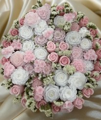 تصویر باکس گل شمع صورتی 