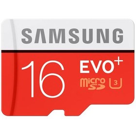 تصویر کارت حافظه سامسونگ مدل Evo Plus ظرفیت ۱۶ گیگابایت Samsung Evo Plus UHS-I U1 Class 10 95MBps microSDHC - 16GB