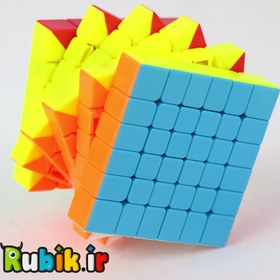 تصویر روبیک 6×6 استیکرلس برند کای وای کای فان اس rubik QiYI Qi Fan S 6×6×6 stickerless 