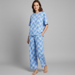 تصویر ست تی شرت آستین کوتاه و شلوار راحتی زنانه مدل AM035 