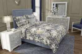 تصویر سرویس روتختی دو نفره آنسل مدل پیگمنت ۶ تکه – لحاف کامل لایکو دو رو مناسب تخت عرض ۱۶۰ - طرح نورا 