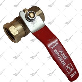 تصویر شیر گازی یک دوم اینچ برنجی 