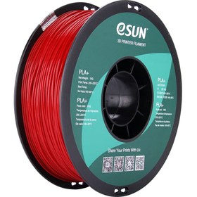 تصویر فیلامنت +PLA قرمز آتشین 1.75 میلیمتر یک کیلوگرمی ایسان (eSUN) ESUN fire engine red pla+ 3D printer filament