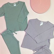 تصویر بلوز شلوار بیسکویتی نوزادی و بچگانه اچ اند ام کد 1137 