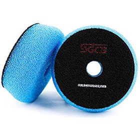 تصویر پد پولیش زبر آبی اس جی سی بی 75 میلی متری مدل SGCB Foam Cutting Pad Hook & Loop Blue 3inches SGGA104 