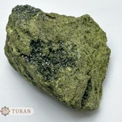 تصویر سنگ اپیدوت طبیعی سبز 736 گرم 