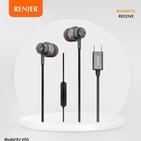 تصویر هدفون رنجر RJ-H10 RENJER Headphone RENJER RJ-H10 TYPE-C