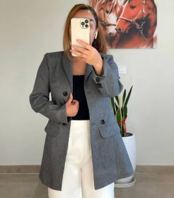 تصویر مانتو کتی چهاردکمه 