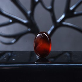 تصویر نگین عقیق شفت العبد بیضی ۴.۳۴ گرم 