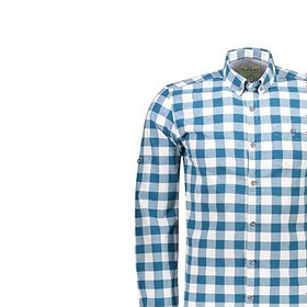 تصویر پیراهن آستین بلند مردانه – آرا – سبزآبی 