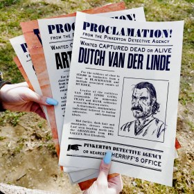 تصویر پوستر وانتد RDR2 