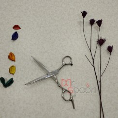 تصویر قیچی آرایشگری استیل 