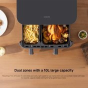 تصویر هواپز بدون روغن چند منظوره شیائومی مدل Xiaomi Dual Zone Air Fryer 10L MAF-D1001 - ضمانت سلامت و اصالت کالا 