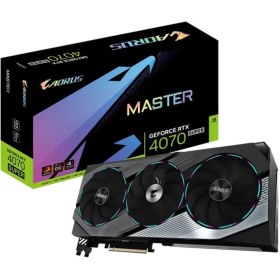 تصویر کارت گرافیک گیگابایت مدل AORUS GeForce RTX 4070 SUPER MASTER 12G Gigabyte AORUS GeForce RTX 4070 SUPER MASTER 12G GDDR6X Graphics Card