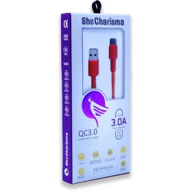 تصویر کابل تبدیل USB به microUSB شی کاریزما مدل MEHRNAM طول 1.2 متر 