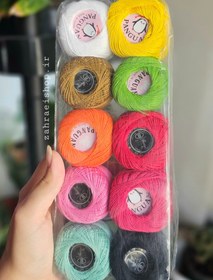 تصویر نخ عمامه کلاف ۹ متری در رنگبندی 