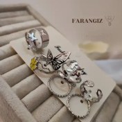 تصویر انگشتر رنگ نقره ای 