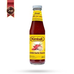 تصویر سس کیمبال Kimball مدل سیر چیلی chilli garlic وزن 325 گرم 