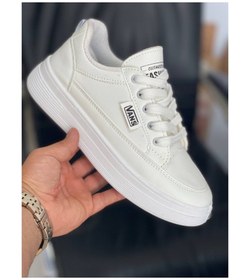 تصویر کتانی ونس مدل اسپرت ساده و مقاوم رنگ مشکی سایز ۳۹ 