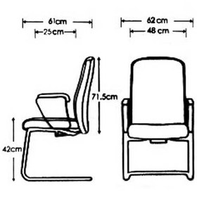 تصویر صندلی کنفرانسی گلدسیت مدل پیلو C 2060 Goldsit Conference Chair- CP 2060