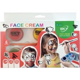 تصویر رنگ گریم 6 رنگ اسکای کد S-5606 