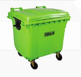 تصویر سطل زباله 1100 لیتری چرخدار 