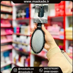 تصویر برس مو بیول دندانه فلزی گرد 