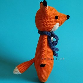 تصویر عروسک بافتنی روباه مدل آرنت کد 52 