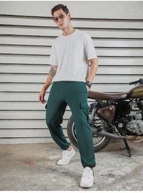 تصویر شلوار مردانه با فیت مستقیم رنگ سبز تیره – شیک و کاربردی برند high star Men’s Straight Fit Dark Green Trousers – Stylish and Practical