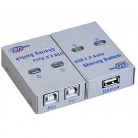 تصویر هاب سوئیچ اتوماتیک 2 پورت پرینتر USB ا printer switch 2-port USB automatic printer switch 2-port USB automatic