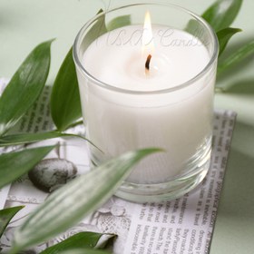 تصویر شمع لیوانی شفاف 